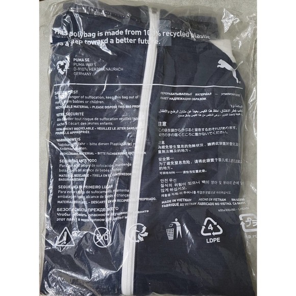 PUMA Large Cloudspun T7 Vest UPF 50+ Navy Blazer Bright White LaBatt Blue NWT - Picture 12 of 12